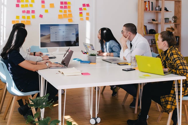 Group of people working on a project